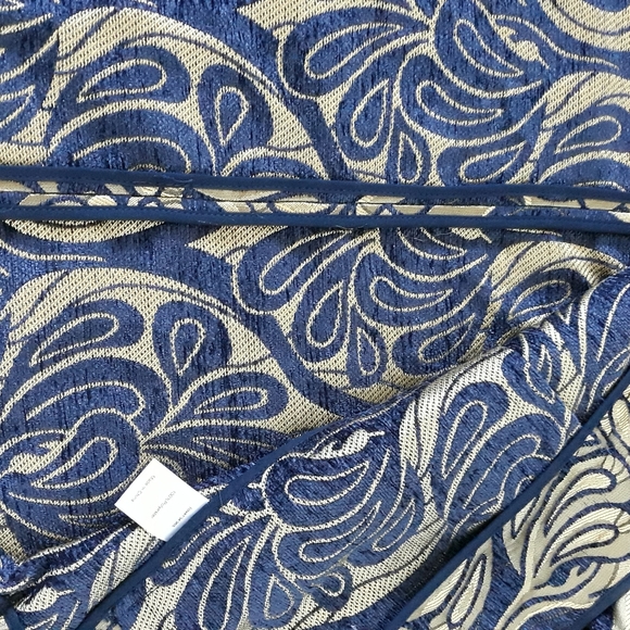 Sigrid Olsen Signature Open Front Blazer Coat Jacket Indigo Combo NWT size M - Picture 11 of 13